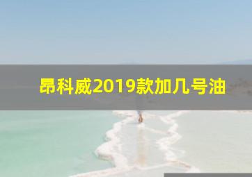 昂科威2019款加几号油