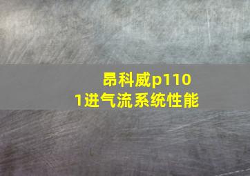 昂科威p1101进气流系统性能