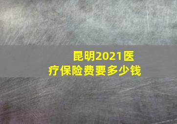 昆明2021医疗保险费要多少钱