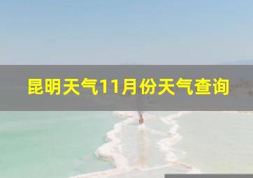 昆明天气11月份天气查询