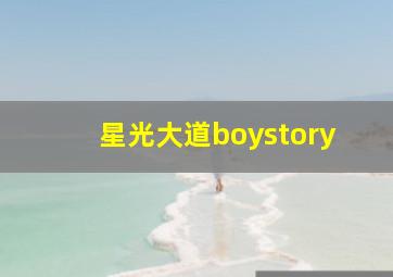 星光大道boystory