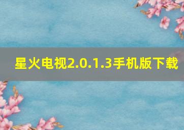 星火电视2.0.1.3手机版下载