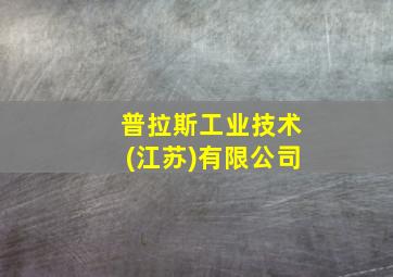 普拉斯工业技术(江苏)有限公司