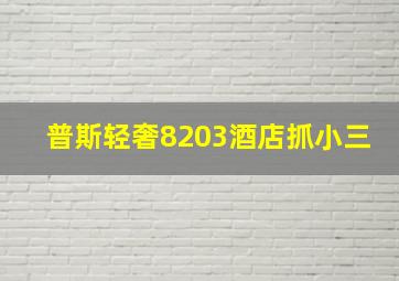 普斯轻奢8203酒店抓小三