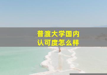 普渡大学国内认可度怎么样