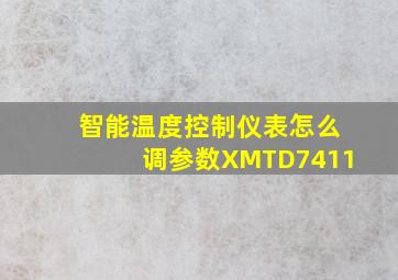 智能温度控制仪表怎么调参数XMTD7411