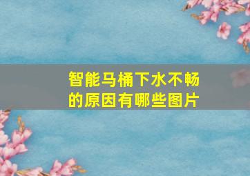 智能马桶下水不畅的原因有哪些图片