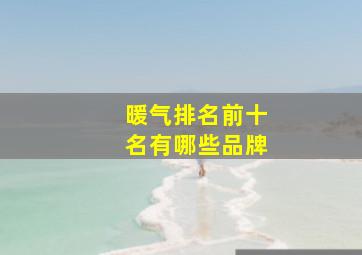 暖气排名前十名有哪些品牌