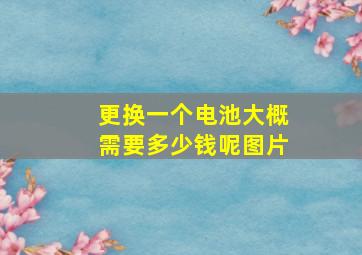 更换一个电池大概需要多少钱呢图片