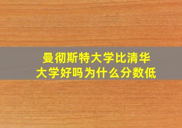 曼彻斯特大学比清华大学好吗为什么分数低