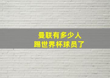 曼联有多少人踢世界杯球员了