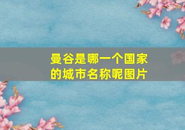 曼谷是哪一个国家的城市名称呢图片