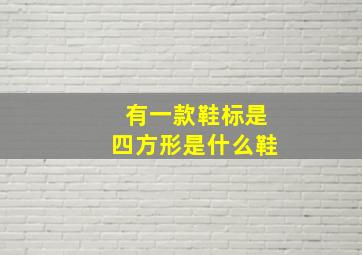 有一款鞋标是四方形是什么鞋