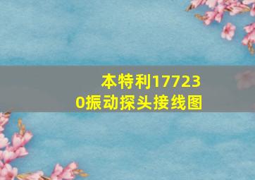 本特利177230振动探头接线图