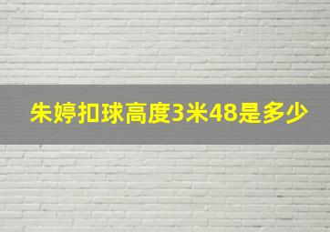 朱婷扣球高度3米48是多少