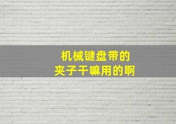 机械键盘带的夹子干嘛用的啊