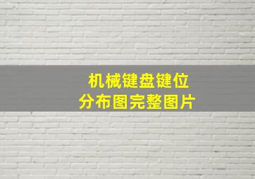 机械键盘键位分布图完整图片