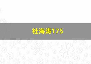 杜海涛175