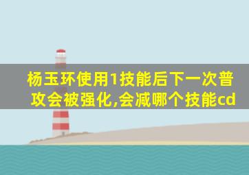 杨玉环使用1技能后下一次普攻会被强化,会减哪个技能cd