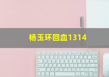 杨玉环回血1314