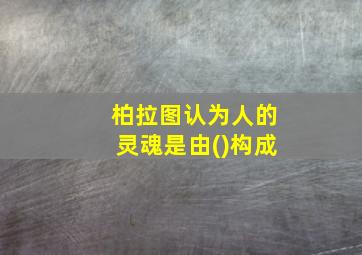 柏拉图认为人的灵魂是由()构成