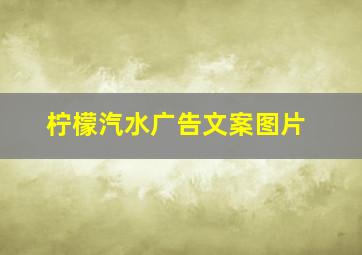 柠檬汽水广告文案图片