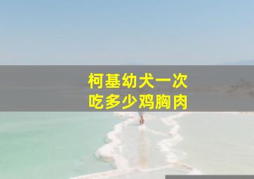 柯基幼犬一次吃多少鸡胸肉