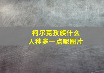 柯尔克孜族什么人种多一点呢图片