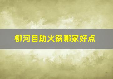 柳河自助火锅哪家好点