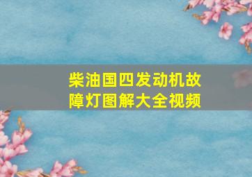 柴油国四发动机故障灯图解大全视频