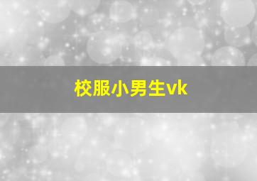 校服小男生vk