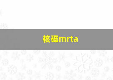 核磁mrta