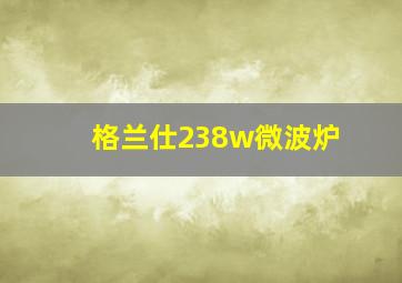 格兰仕238w微波炉