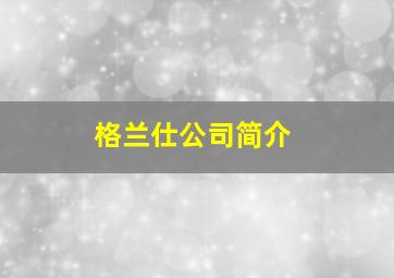 格兰仕公司简介