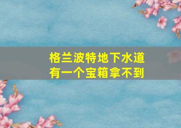 格兰波特地下水道有一个宝箱拿不到