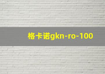 格卡诺gkn-ro-100