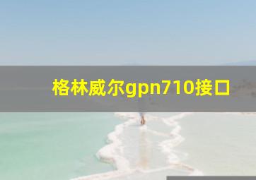 格林威尔gpn710接口