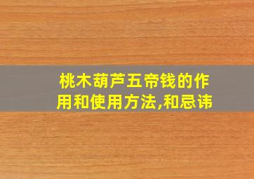 桃木葫芦五帝钱的作用和使用方法,和忌讳