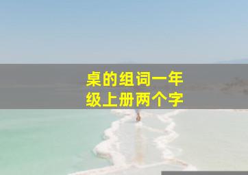 桌的组词一年级上册两个字