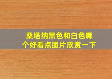 桑塔纳黑色和白色哪个好看点图片欣赏一下