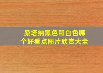 桑塔纳黑色和白色哪个好看点图片欣赏大全