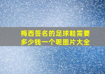 梅西签名的足球鞋需要多少钱一个呢图片大全