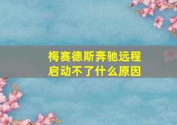 梅赛德斯奔驰远程启动不了什么原因