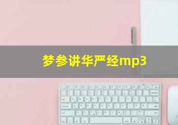 梦参讲华严经mp3