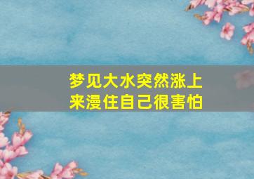 梦见大水突然涨上来漫住自己很害怕