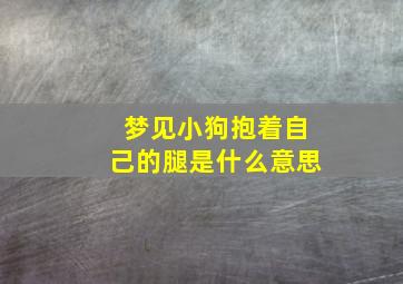 梦见小狗抱着自己的腿是什么意思