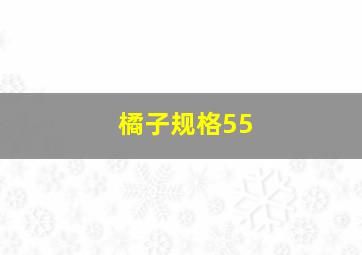 橘子规格55