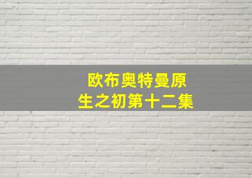 欧布奥特曼原生之初第十二集