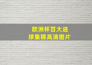 欧洲杯百大进球集锦高清图片