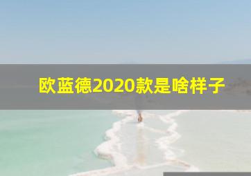 欧蓝德2020款是啥样子